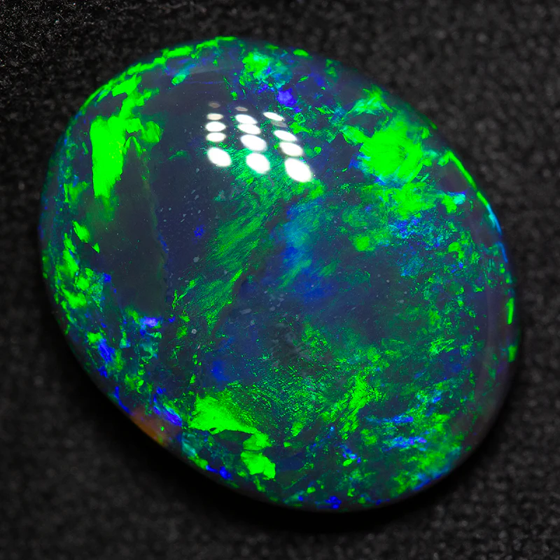 7.35 ct black opal 15.7x12.7x5.6mm - Image 3