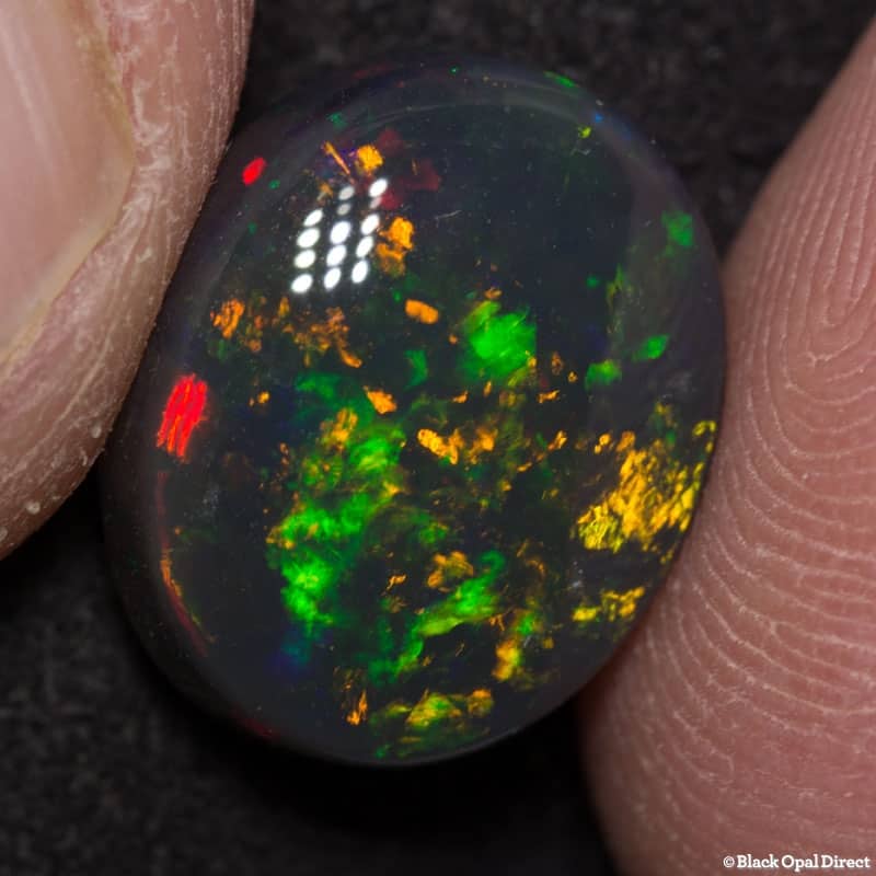 7.35 ct black opal gem 14x12x7mm - Image 3