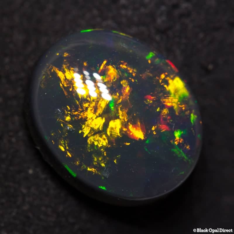 7.35 ct black opal gem 14x12x7mm - Image 6