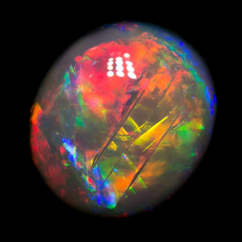 7.55 ct black opal gem 14x12x6.5mm - Image 4