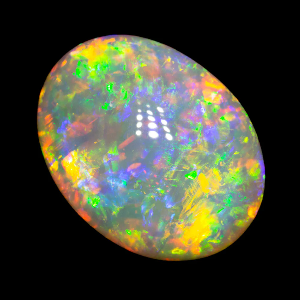 7.56 ct double-sided gem crystal opal 15.2x11.7x7.3mm - Image 2