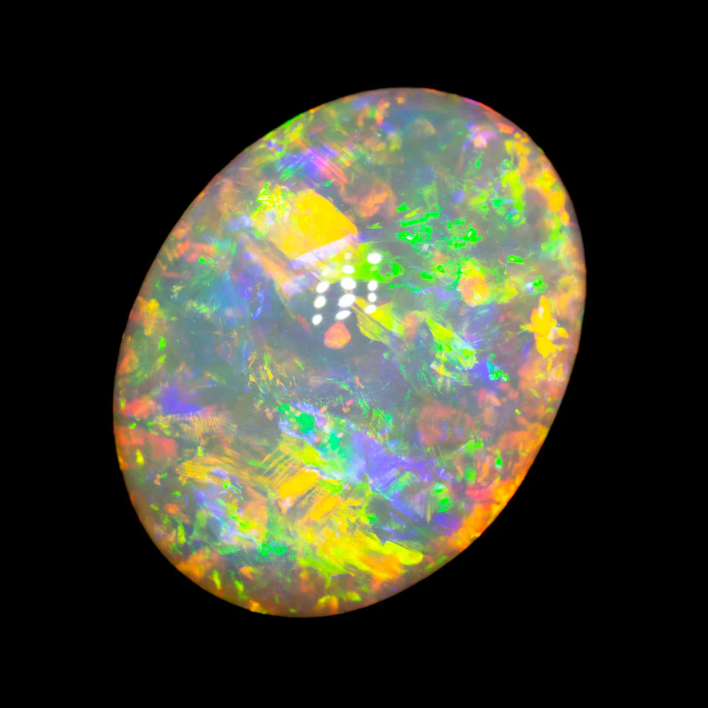 7.56 ct double-sided gem crystal opal 15.2x11.7x7.3mm - Image 3