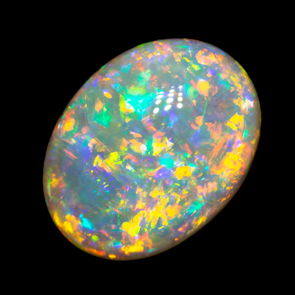 7.56 ct double-sided gem crystal opal 15.2x11.7x7.3mm - Image 4
