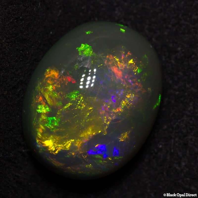 7.60 ct semi black opal high domed 14x11x8mm - Image 4