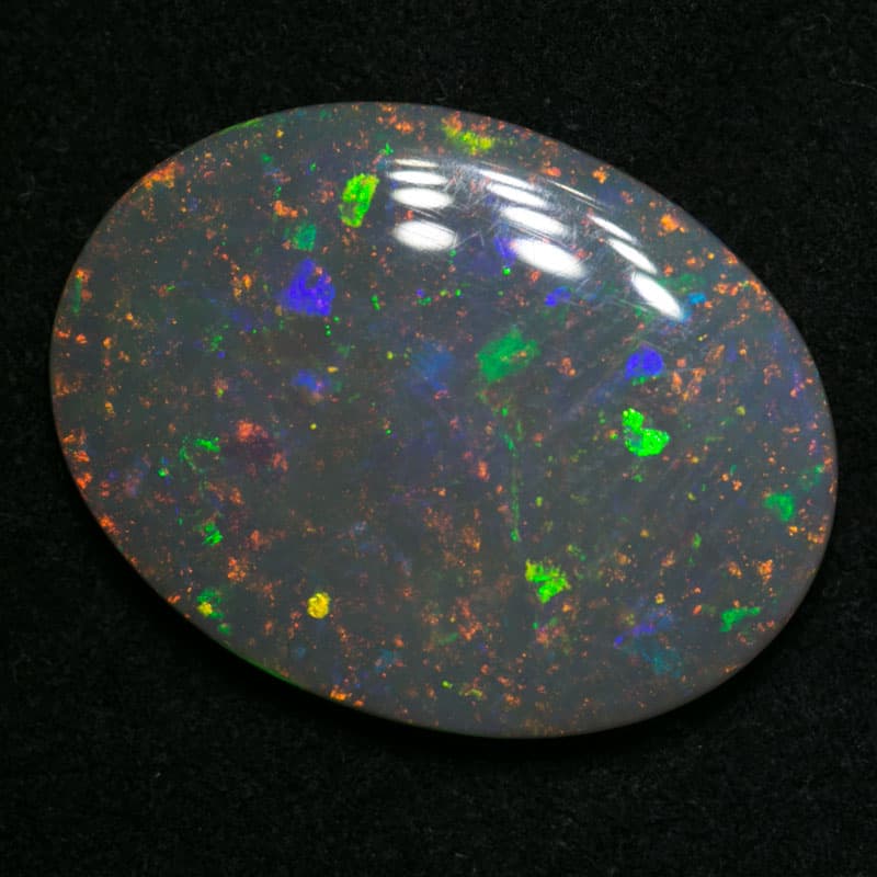 7.64 ct dark opal 20x13x3.5mm - Image 2
