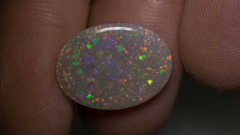 7.64 ct dark opal 20x13x3.5mm - Image 3