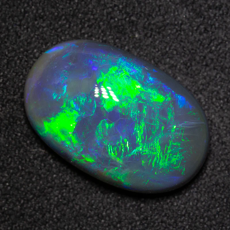 8.11 ct gem black opal 17x11x6mm - Image 2