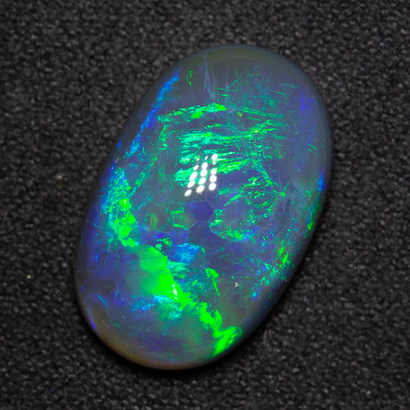 8.11 ct gem black opal 17x11x6mm - Image 3