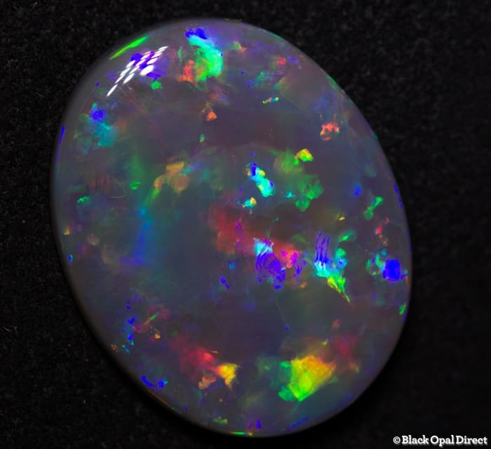 8.19 ct semi black gem opal 19x15x4mm - Image 2