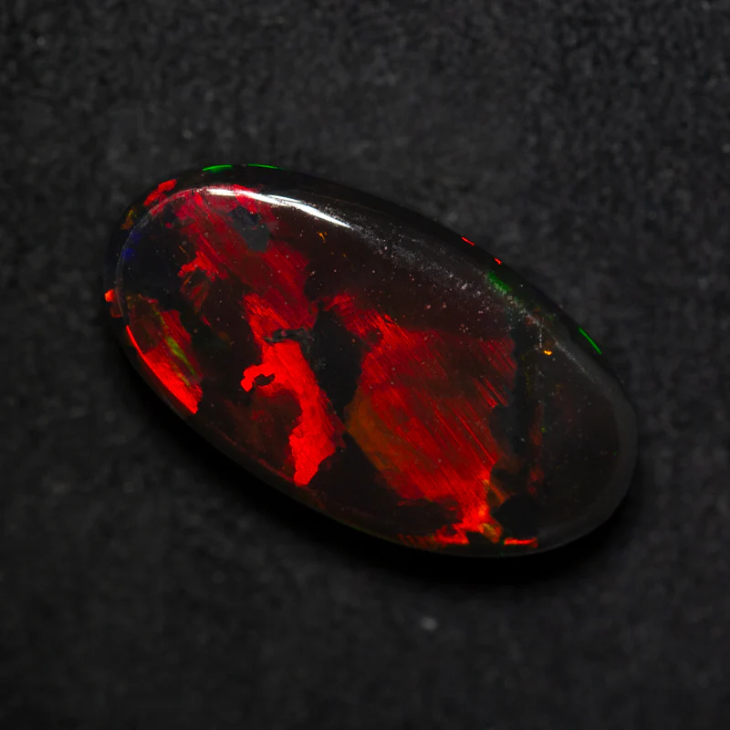 8.31 ct gem black opal 19.3x10.4x5.7mm - Image 2