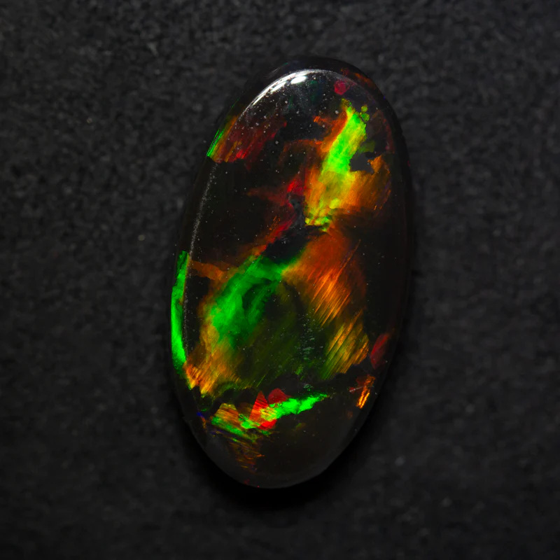 8.31 ct gem black opal 19.3x10.4x5.7mm - Image 3