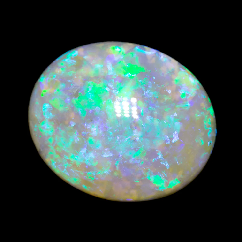 8.56 ct dark opal 16.5x13.7x6.3mm - Image 2