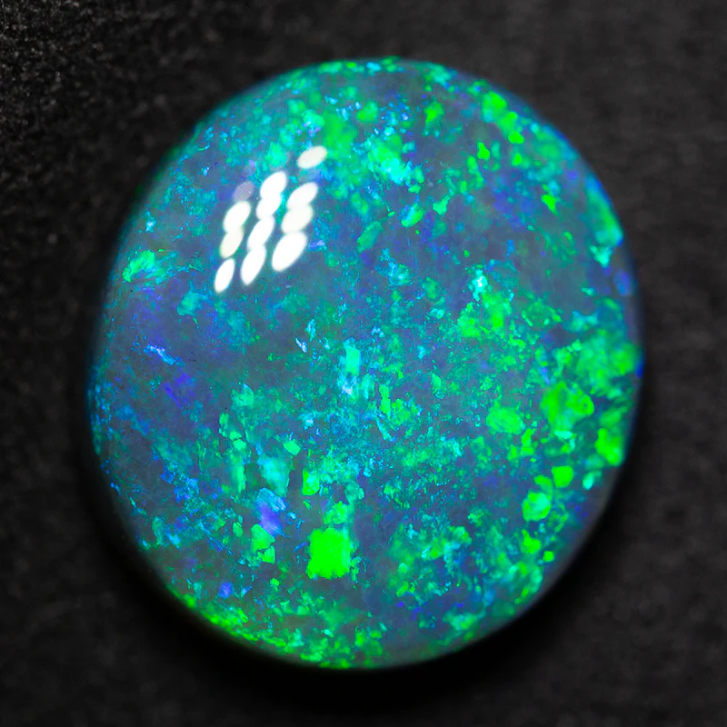 8.83 ct black opal 14.9x13.6x6.1mm - Image 2