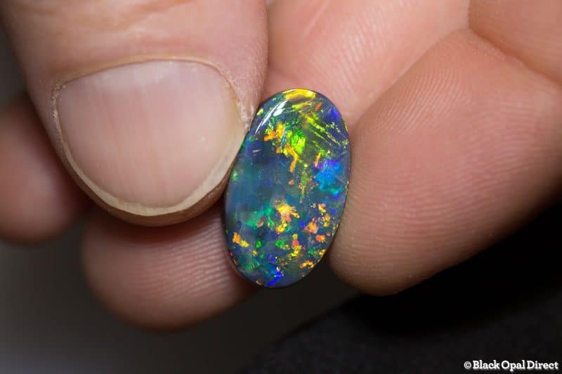 8.86 ct gem black opal 18.5x11x6mm - Image 2