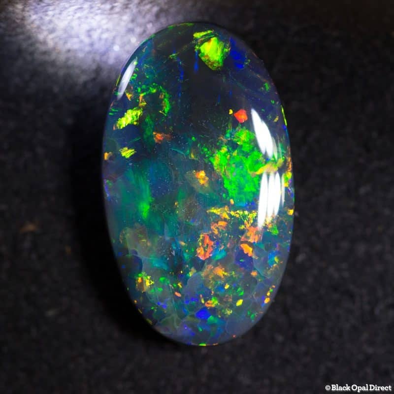 8.86 ct gem black opal 18.5x11x6mm - Image 3