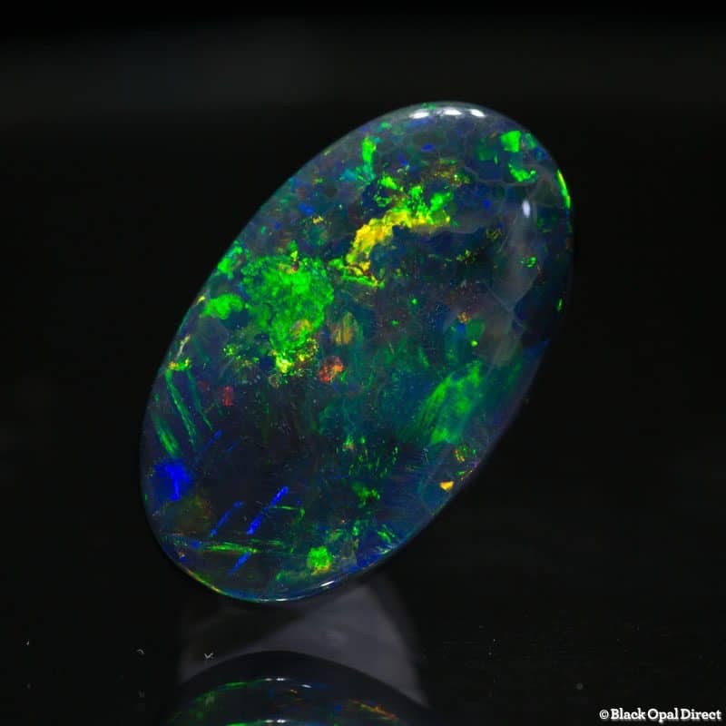 8.86 ct gem black opal 18.5x11x6mm - Image 4