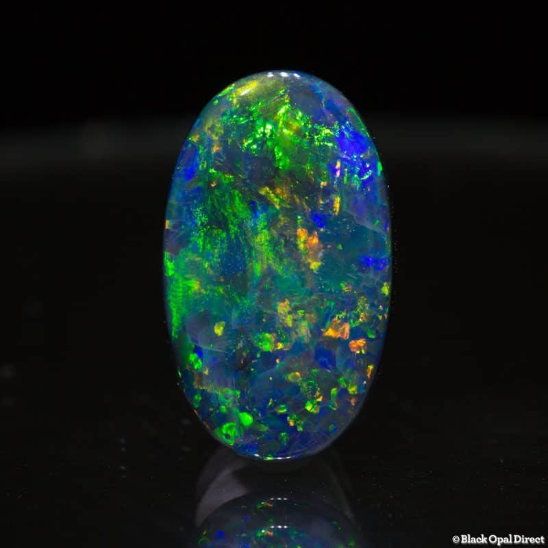 8.86 ct gem black opal 18.5x11x6mm - Image 5