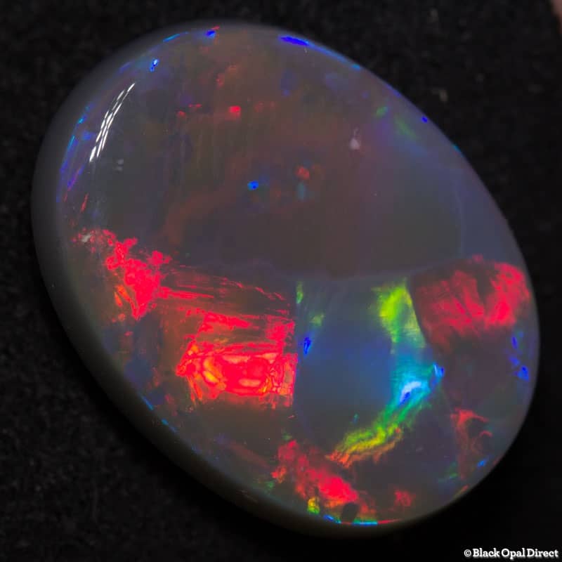 8.93 ct semi black opal gem 18x13x5mm - Image 2