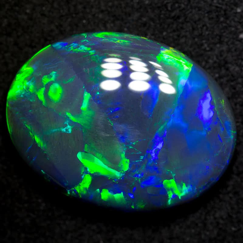 9.10 ct gem black opal 19.3x14.6x5mm - Image 2