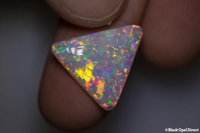 9.12 ct crystal gem opal triangle 19x18x4mm - Image 3
