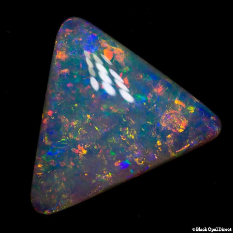 9.12 ct crystal gem opal triangle 19x18x4mm - Image 4