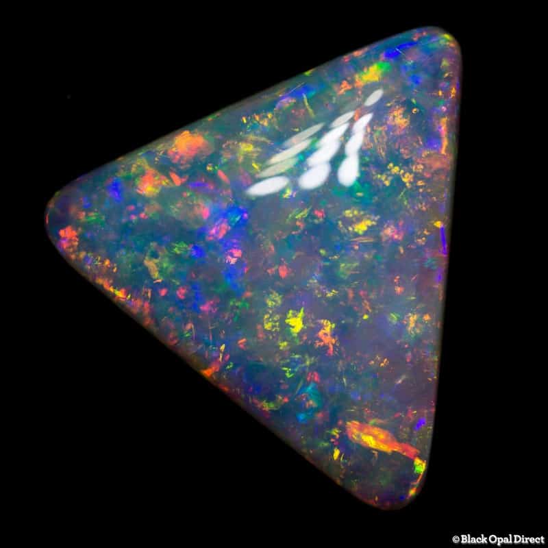 9.12 ct crystal gem opal triangle 19x18x4mm - Image 5