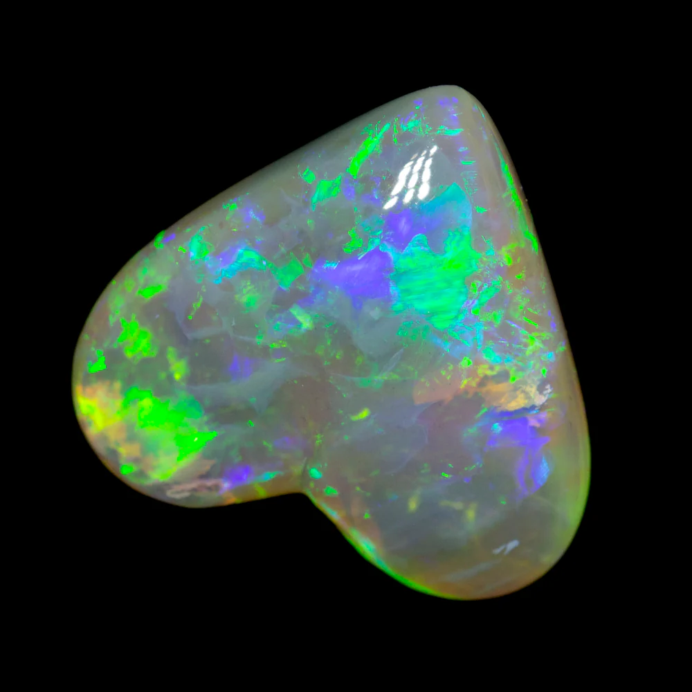 9.23 ct gem crystal opal 18x16.8x6.2mm - Image 4