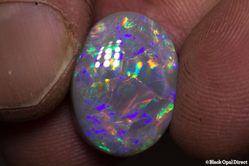 9.30 ct semi black opal 18x13.2x6mm - Image 2