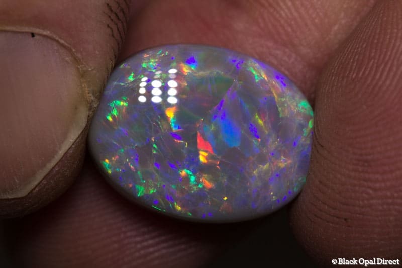 9.30 ct semi black opal 18x13.2x6mm - Image 3