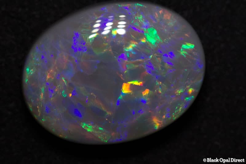 9.30 ct semi black opal 18x13.2x6mm - Image 5