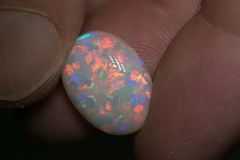 9.37 ct double sided white opal 16x12x8mm - Image 2