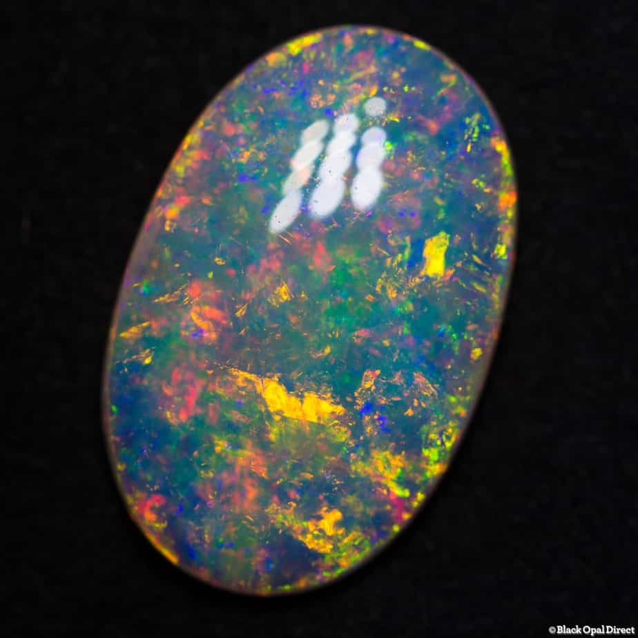 9.38 ct gem Andamooka crystal opal 22x14x4.5mm - Image 3