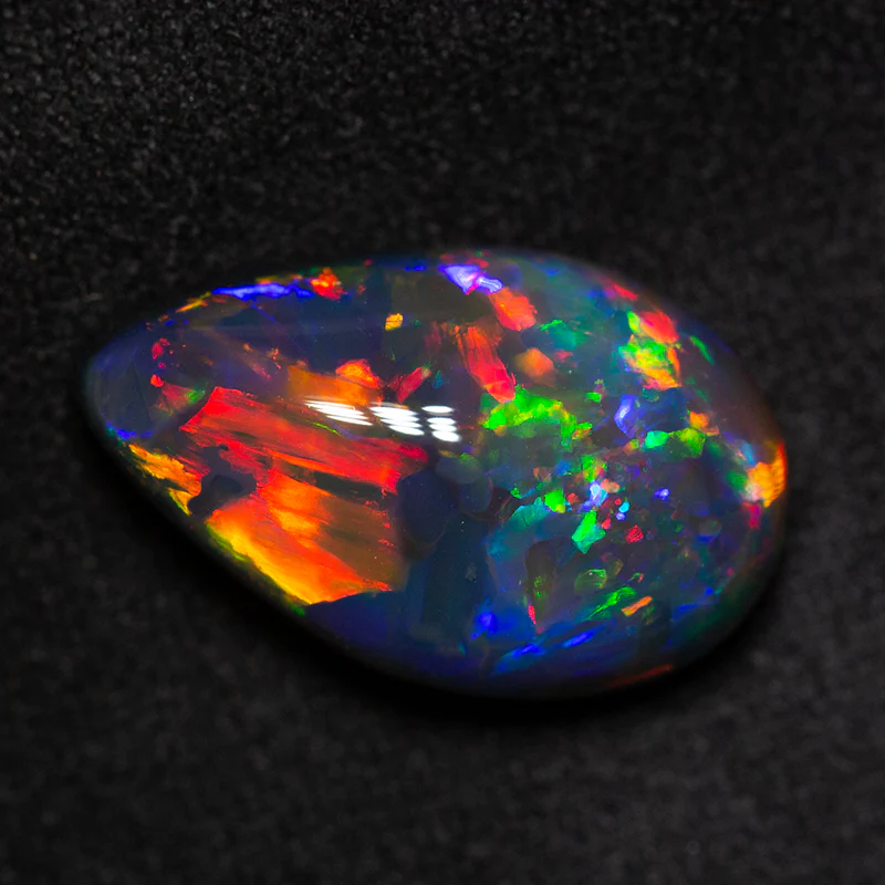 9.44 ct gem black opal 18.6x11.5x7.8mm - Image 2