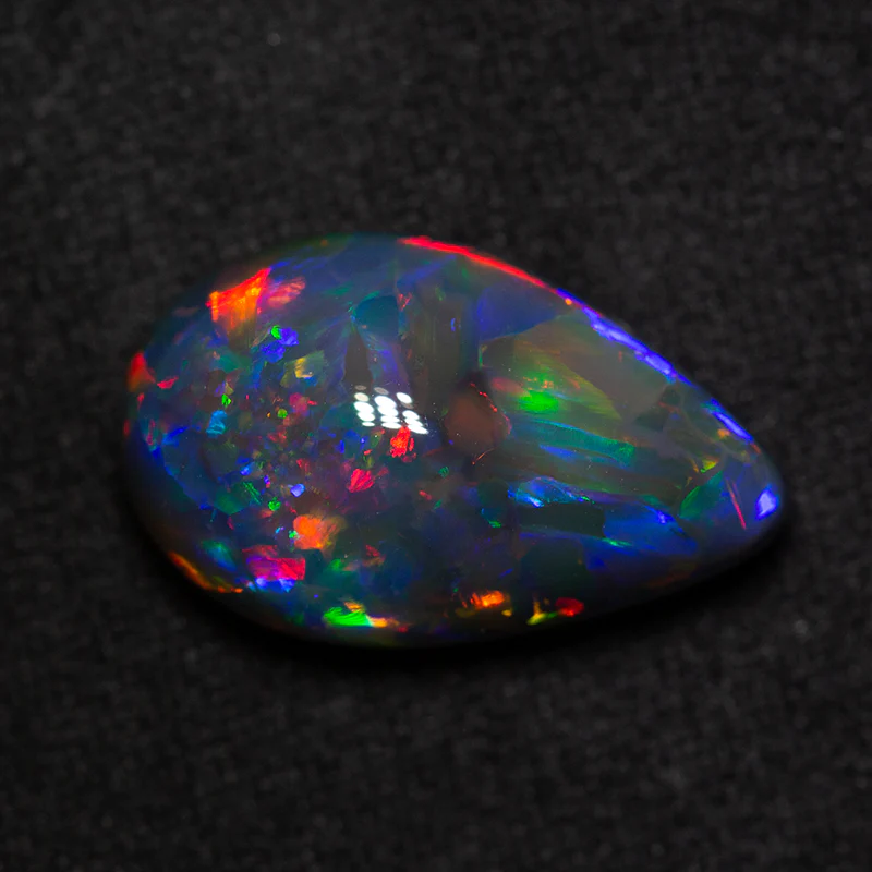 9.44 ct gem black opal 18.6x11.5x7.8mm - Image 3
