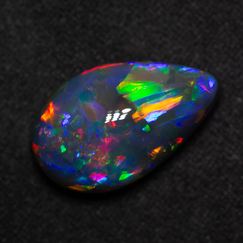9.44 ct gem black opal 18.6x11.5x7.8mm - Image 5