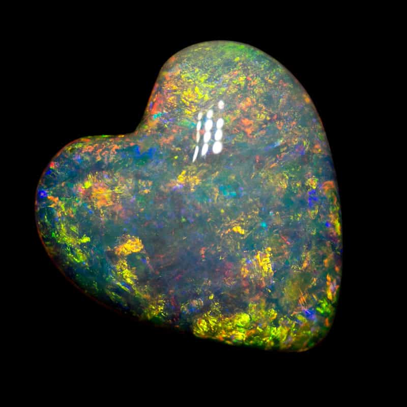 9.60 ct double sided crystal opal heart 18x17x5.5mm - Image 2