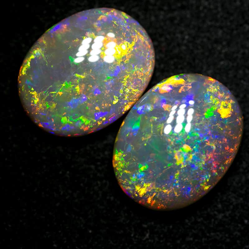 9.68 ct dark opal pair 14x11x4.5-5mm - Image 5