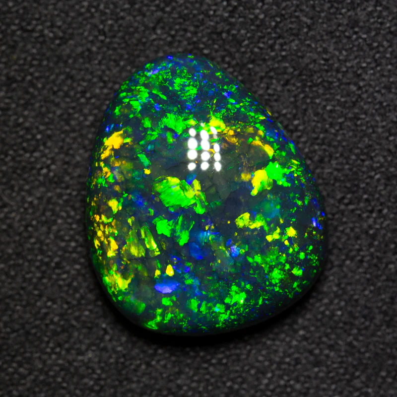 9.80 ct gem black opal 16.6x14x6.9mm - Image 2