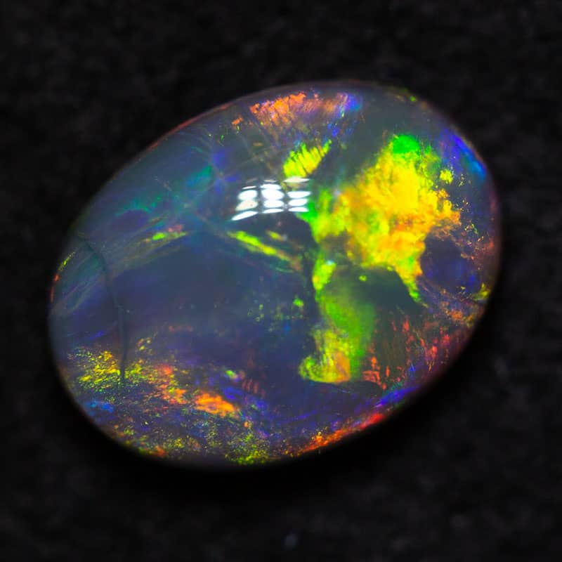 DEPOSIT ONLY 0.81 ct black opal 7x5.5x3mm - Image 2