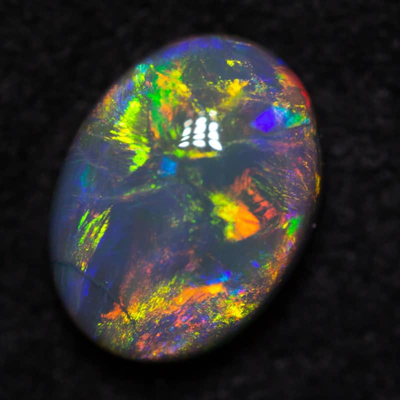 DEPOSIT ONLY 0.81 ct black opal 7x5.5x3mm - Image 3