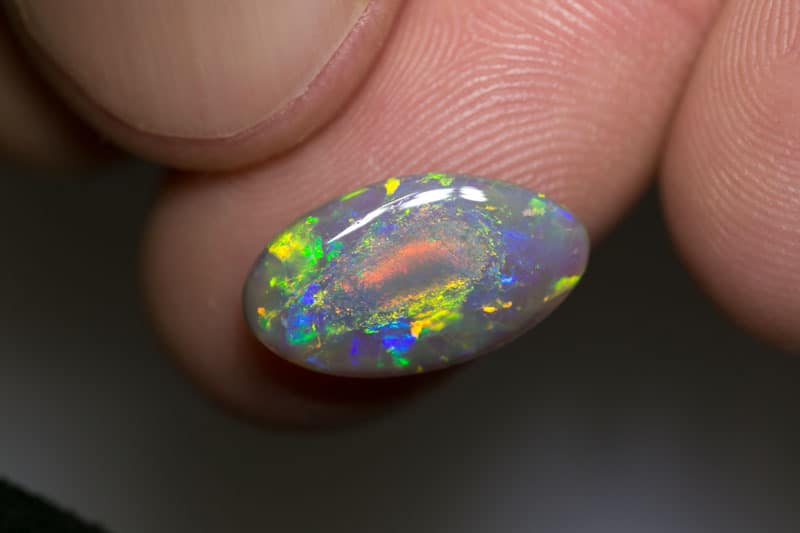 deposit only 2.86 ct opal eye 16x10x3mm for Phil Morton - Image 2