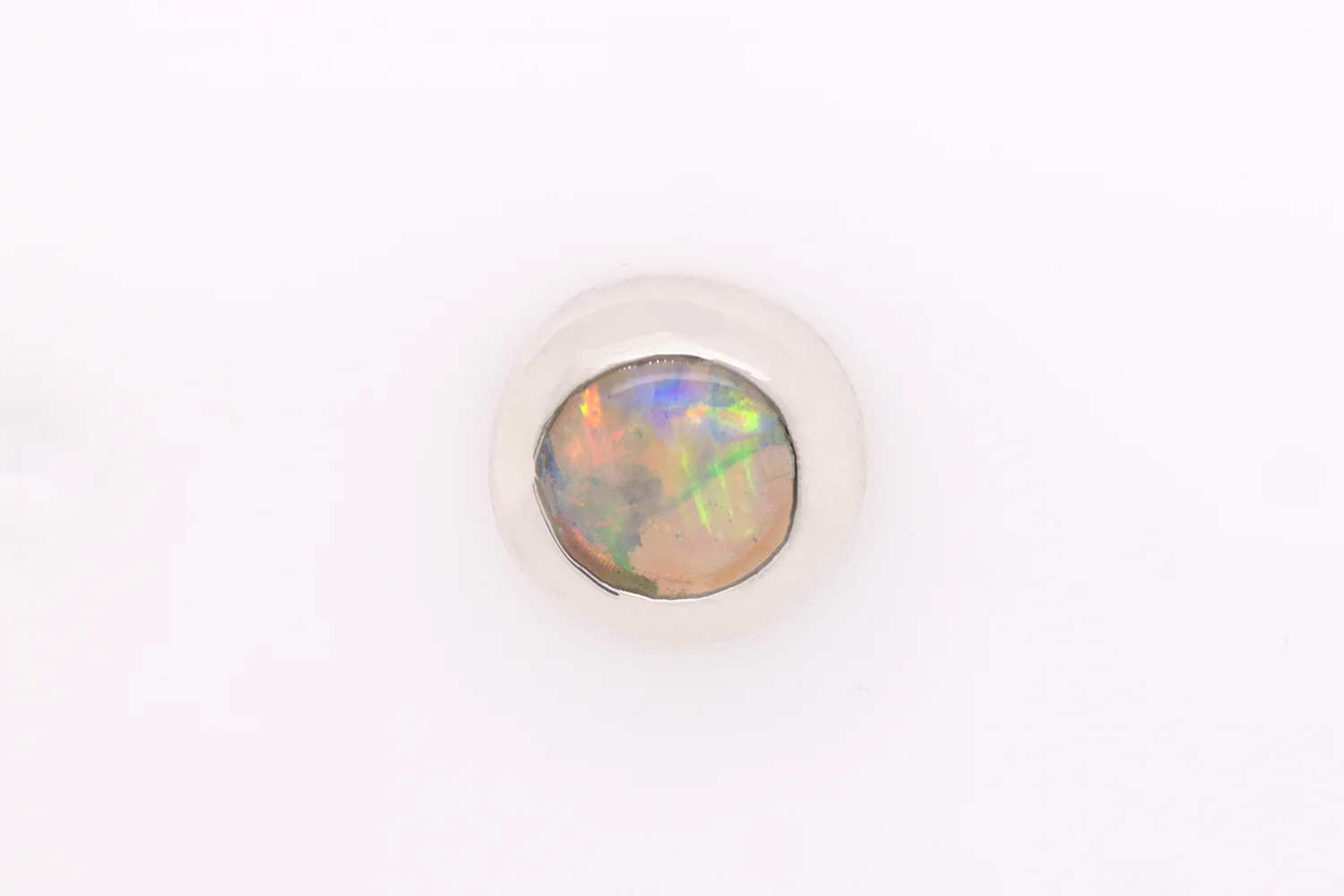 Gabriel Single Stud Earring Sterling Silver with 0.31ct Crystal Opal - Image 3