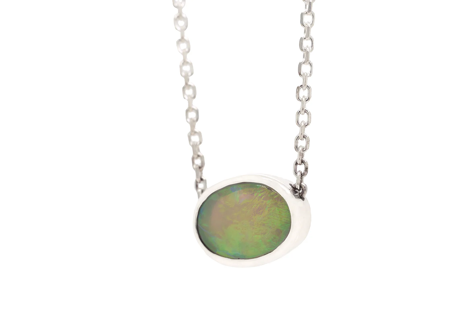 Johanna Necklace Sterling Silver with 0.96ct Dark Opal - Image 3