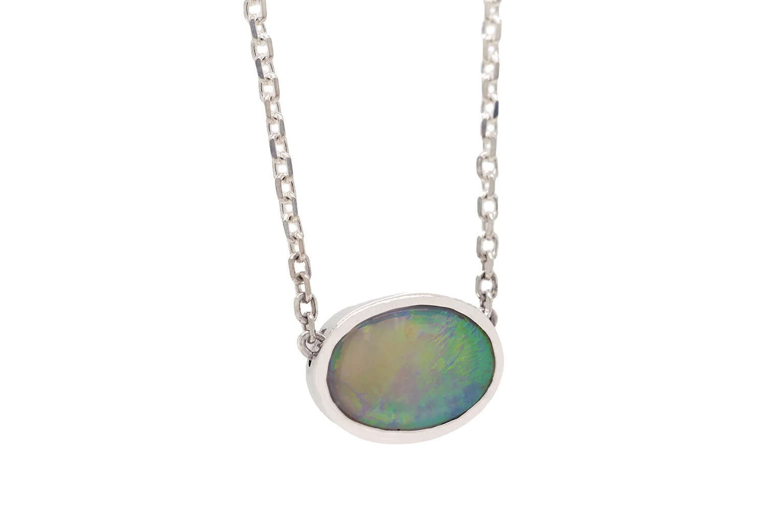 Johanna Necklace Sterling Silver with 0.96ct Dark Opal - Image 4