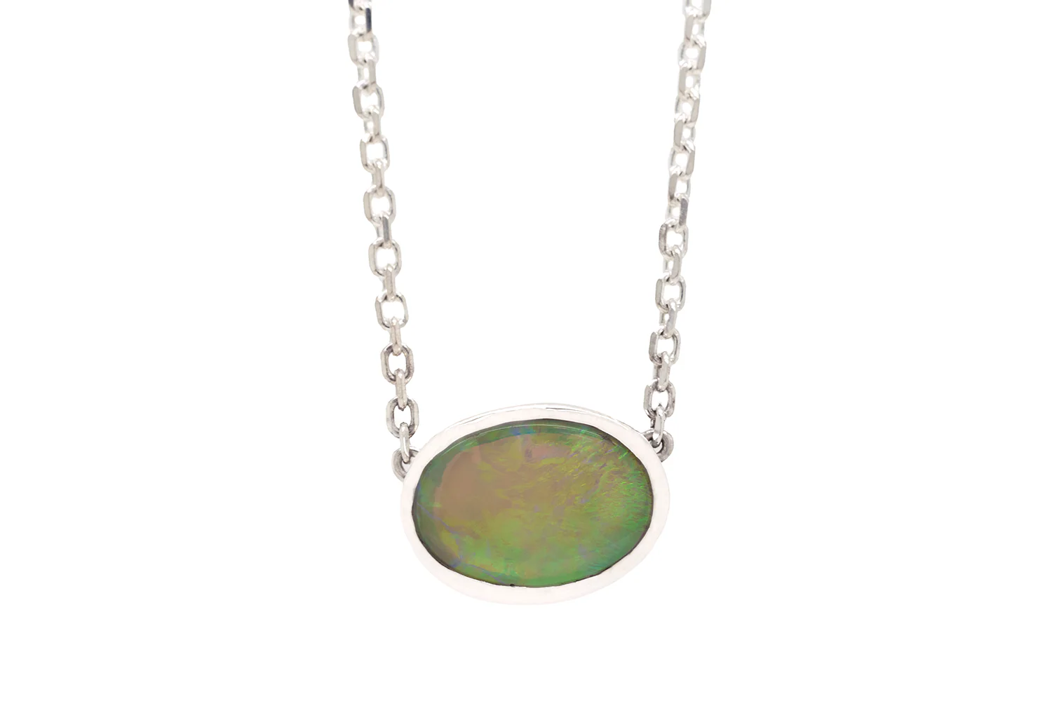 Johanna Necklace Sterling Silver with 0.96ct Dark Opal - Image 5