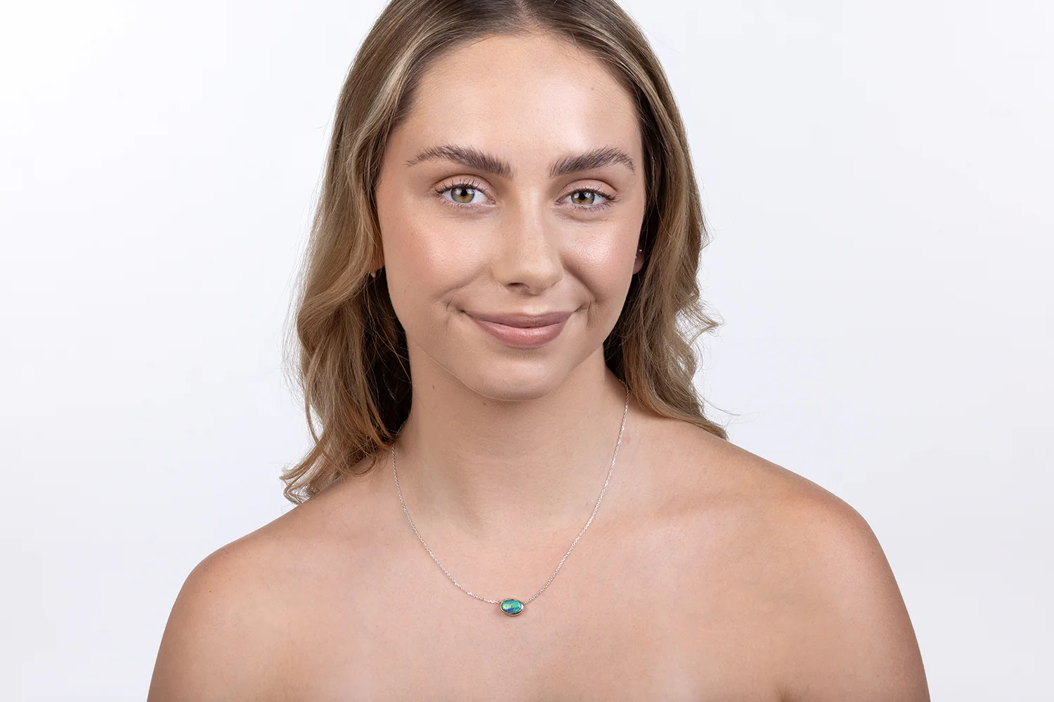 Johanna Necklace Sterling Silver with 2.72ct Dark Opal - Image 4
