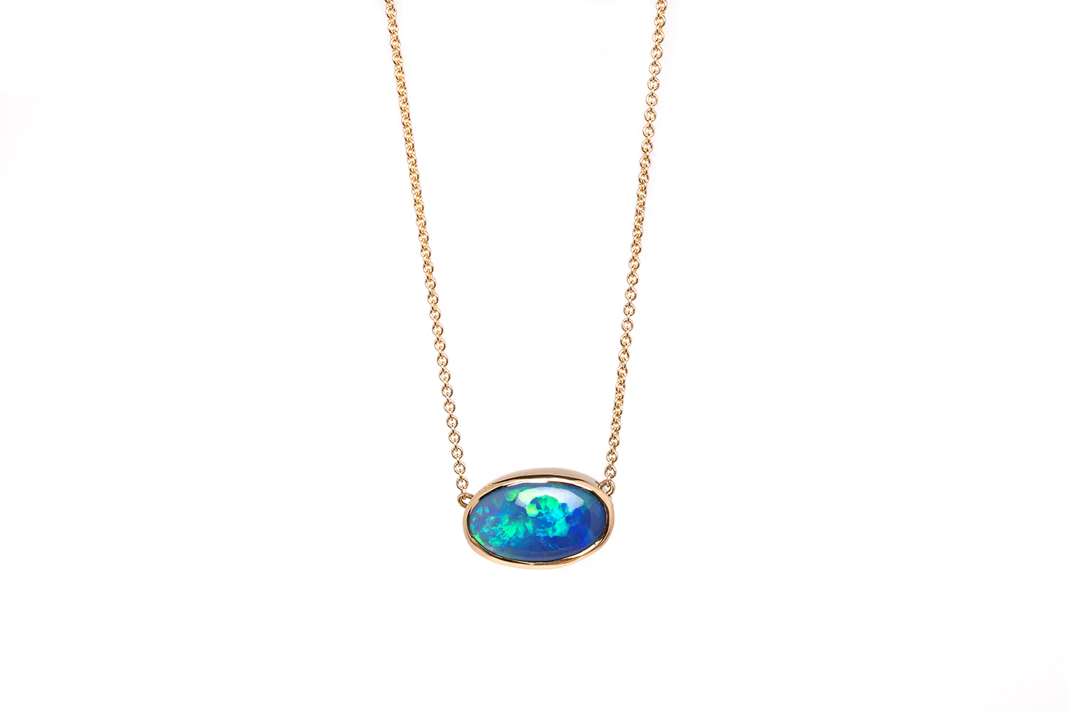 Johanna Necklace Yellow Gold with 2.32ct Black Opal - Image 2