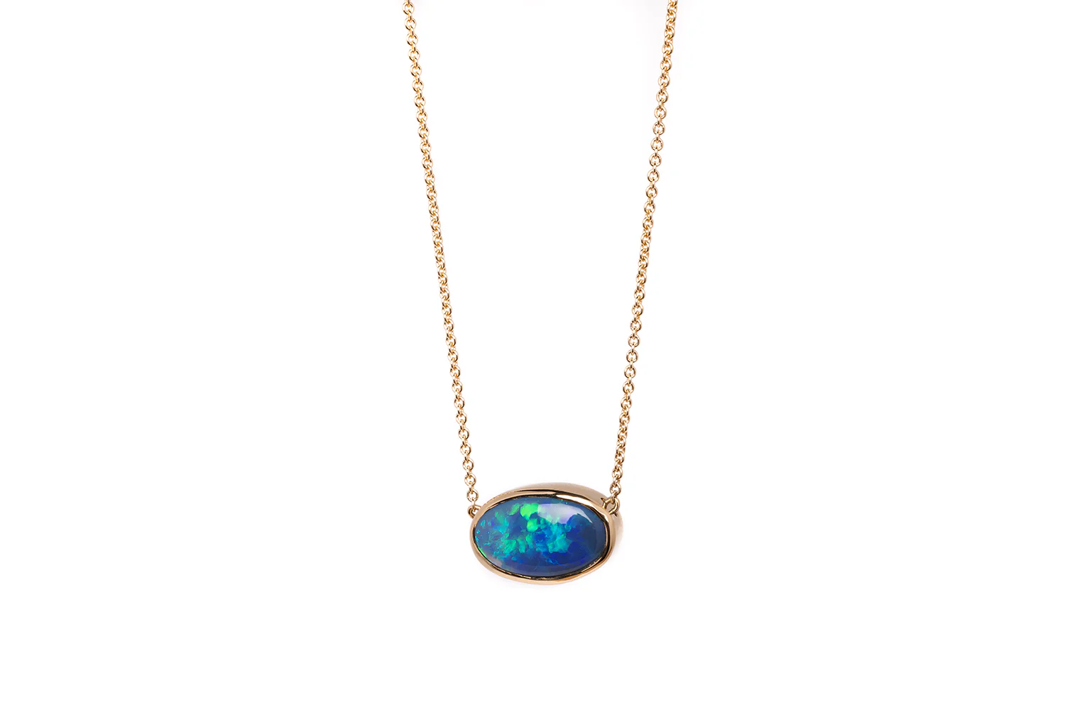 Johanna Necklace Yellow Gold with 2.32ct Black Opal - Image 3
