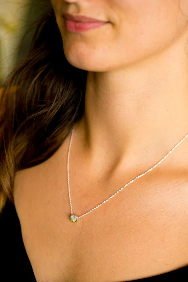Johanna Sterling Silver Slider with 0.67ct Crystal Opal - Image 2