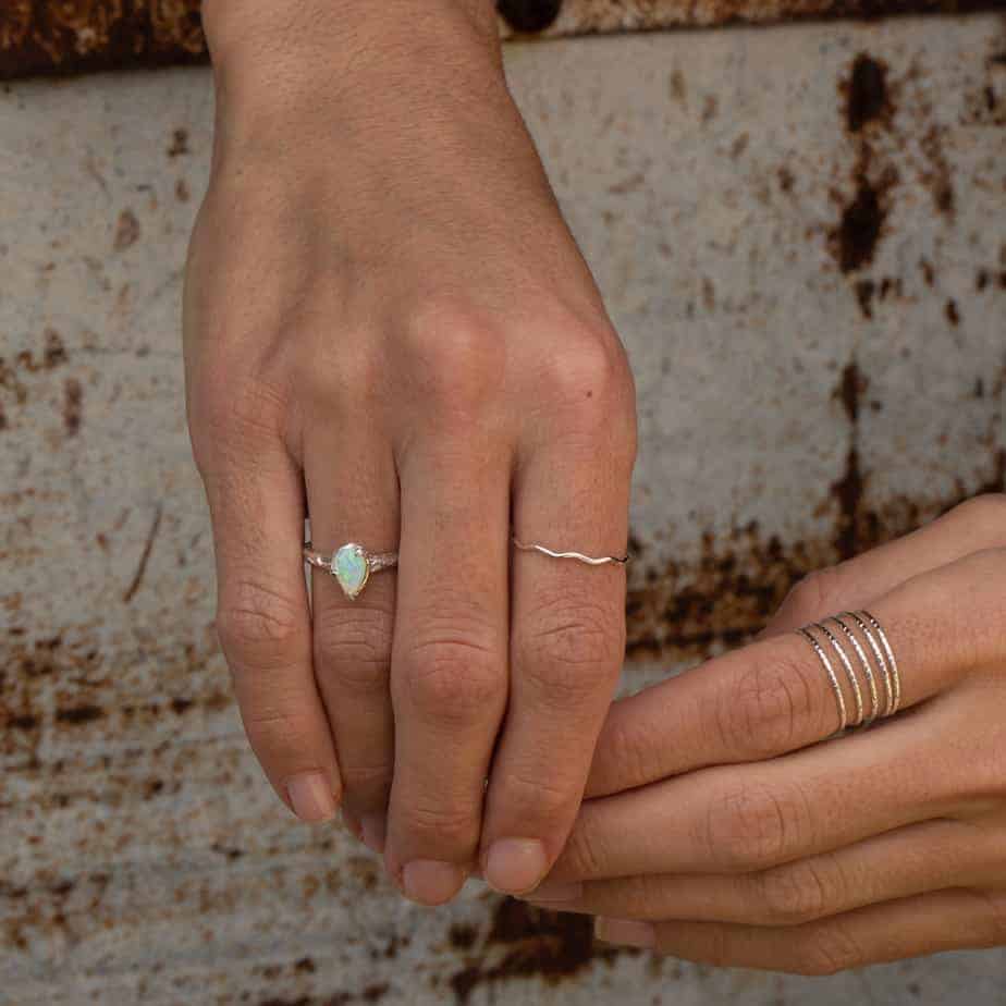 Kindred Crystal Opal Ring Sterling - Image 3